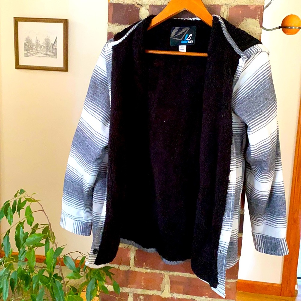 Fuzzy jacket- Boys size 14-16 or women’s size XS-S